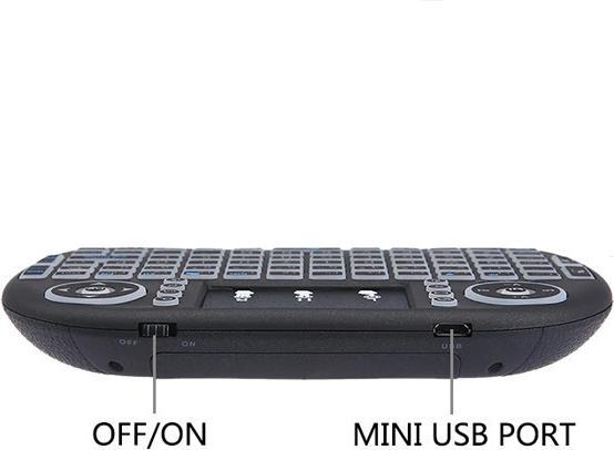 Produktbild Nenurodyta Reliable Mini Smart TV Wireless Keyboard, Black USA (25053) (US, Kabellos)