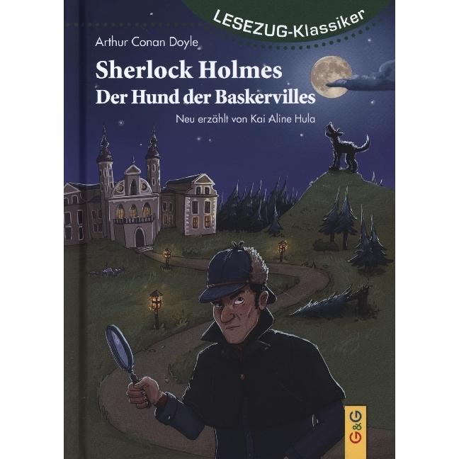 Thumbnail - LESEZUG/Klassiker: Sherlock Holmes - Der Hund der Baskervilles, Kinderbücher von Kai Aline Hula, Lorenz Wilhelm