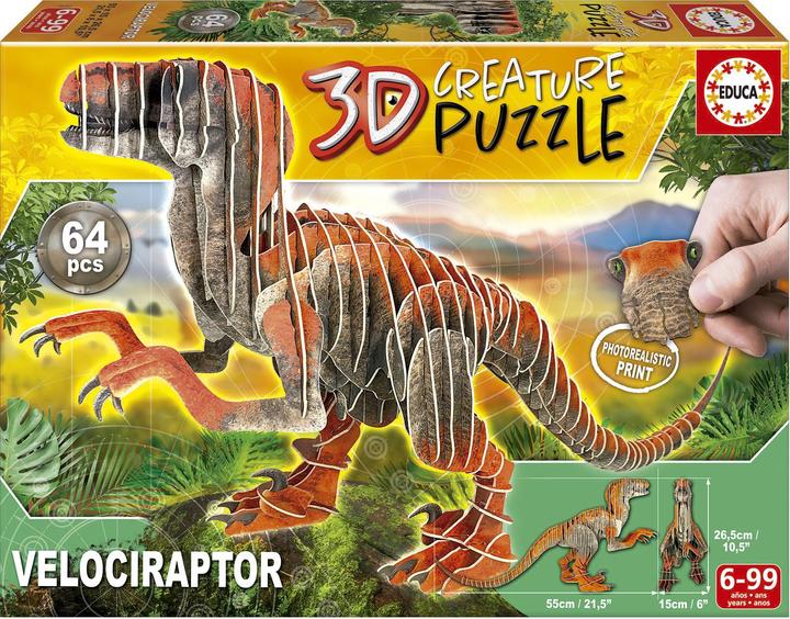 Produktbild Educa Velociraptor 3D (64 Teile)