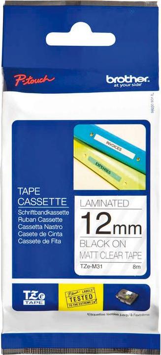 Produktbild Brother TZe-M31 (1.20 cm, Schwarz)