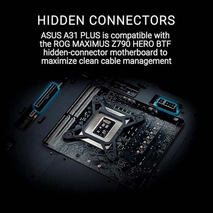 Actual product image ASUS A31 Plus Tg Argb Black (ATX, Mini-ITX, mATX)