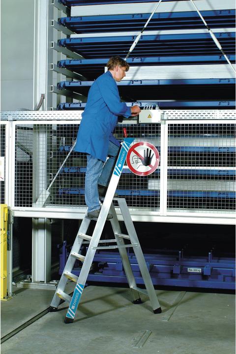 Immagine prodotto Zarges Scale a libro con gradini, accessibili da un lato (Scala doppia, 167 cm)