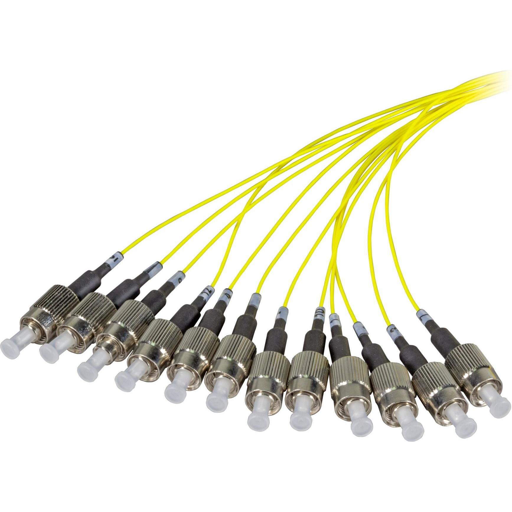 EFB Elektronik Faserpigtail FC/PC 9/125µ,OS1 G.652.D,2 Meter, ECOFIBER (S/UTP, CAT6, 2 m), Netzwerkkabel
