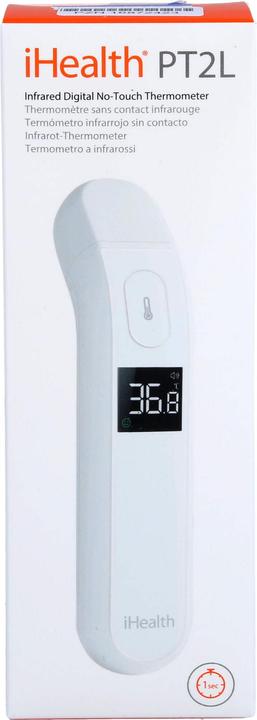 Produktbild iHealth Kontaktloses Infrarot-Fieberthermometer PT2L 1 Sekunde (Berührungslos, Stirn)