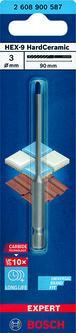Actual product image Bosch Professional Zubehör EXPERT HEX-9 HardCeramic drill, 3 x 90 mm (3 mm)