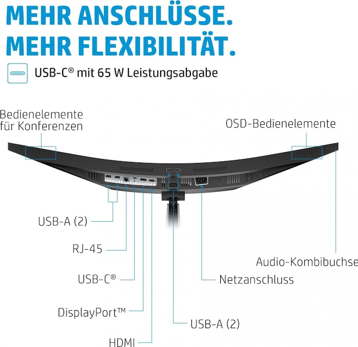 Produktbild HP E34m G4 (3440 x 1440 Pixel, 34")