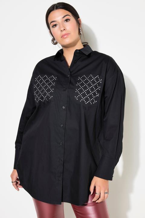 Produktbild Studio Untold Hemdbluse, oversized, Ziernieten-Taschen (50, 52)