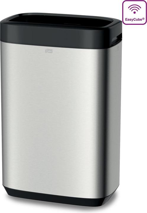 Actual product image Tork Waste bin B1 39.5x61.4x25.3 cm (WxHxD) 50l metal/plastic stainless steel 1 sorting compartment (50 l)