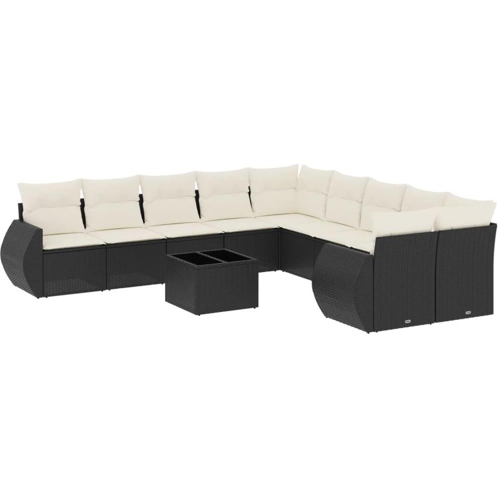 VidaXL, Gartenlounge, 10-tlg. Garten-Lounge-Set mit Kissen