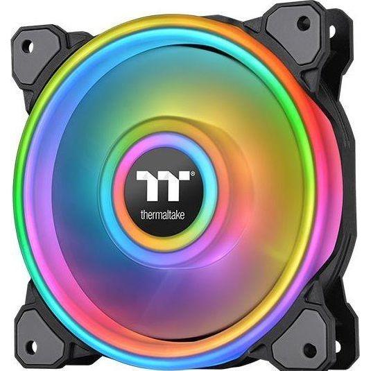 Thermaltake Riing Quad 14 RGB PWM Single Pack (no controller) (140 mm, 1 x), Ventola PC, Nero