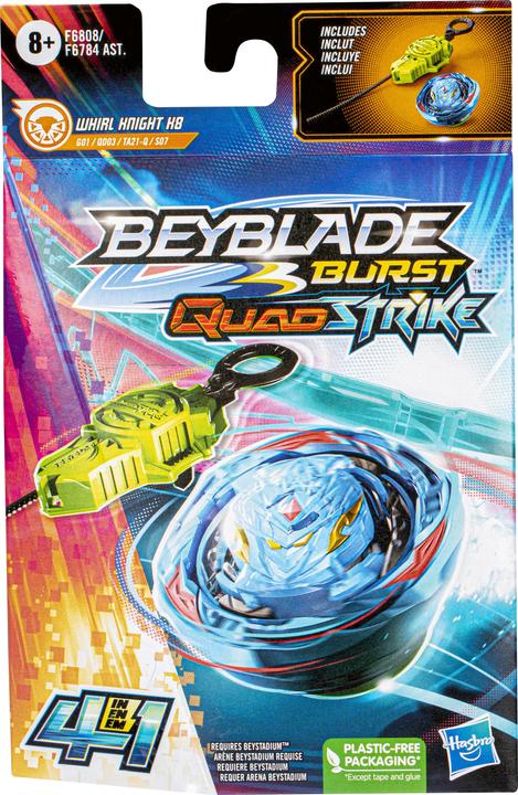 Immagine prodotto Hasbro Trottola Beyblade Burst QuadStrike Whirl Knight Battle (Tedesco, Francese, Italiano, Inglese)
