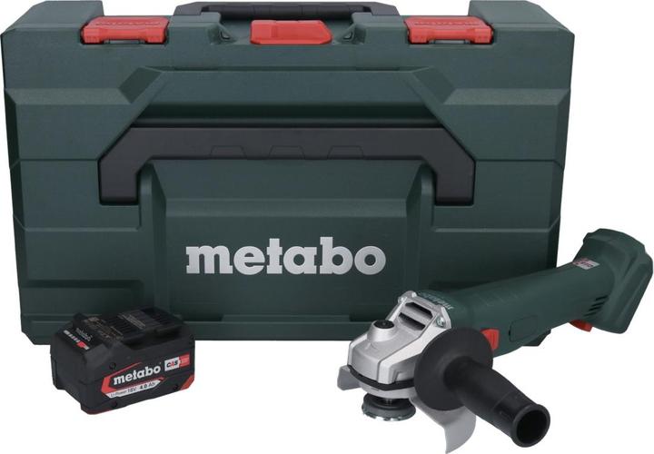 Actual product image Metabo W 18 L 9-125 Battery angle grinder 18 V 125 mm + 1x battery 4.0 Ah + metaBOX - without charger (125 mm)