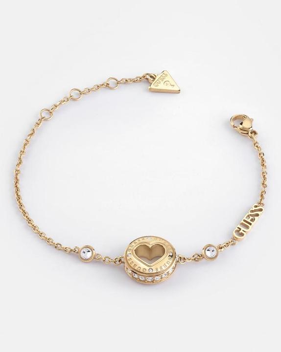 Actual product image Guess Delicate gold-plated Rolling Hearts bracelet JUBB03344JWYG - Dimension: 14.5 - 18.5 cm - S (14.60 cm, Stainless steel)
