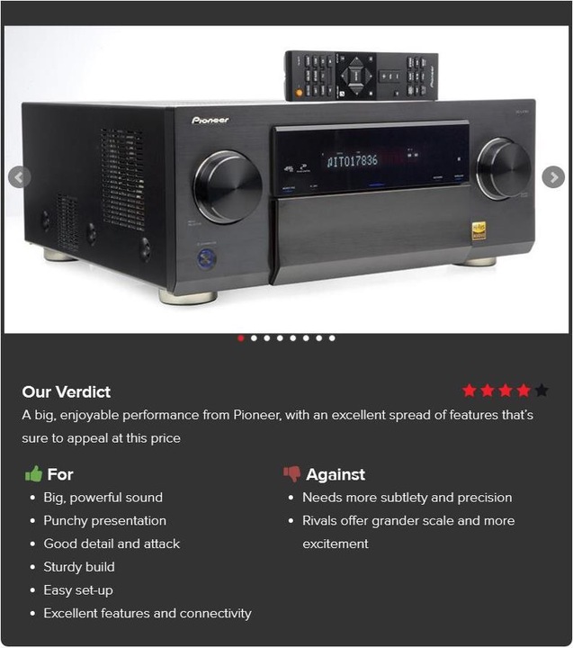 Actual product image Pioneer Sc-Lx701 (9.2 Channel, FM)