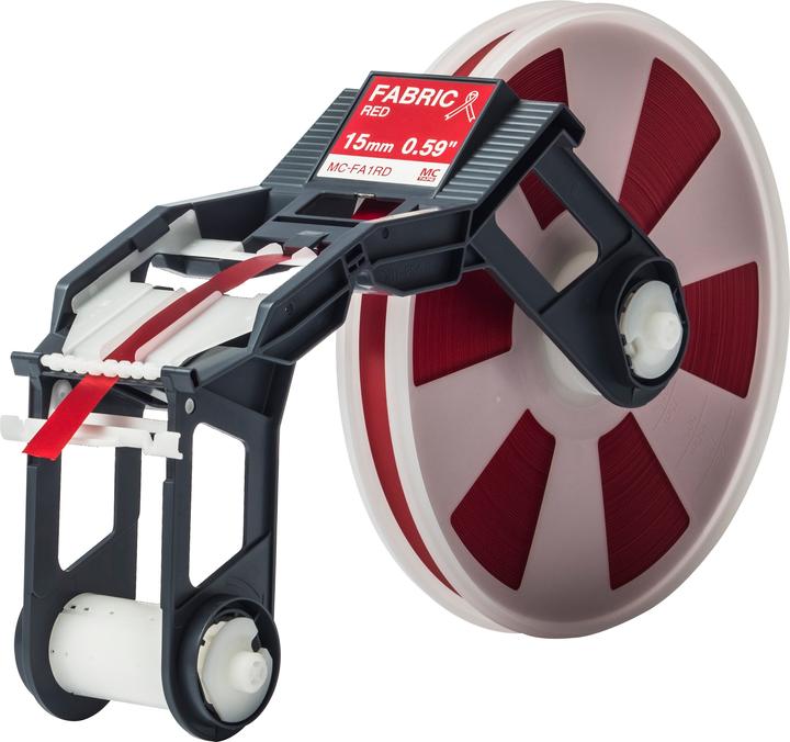 Produktbild Brother MC-FA1RD Textil-Bandkassette rot (BxL 15mm 300m) (1.50 cm, Rot)
