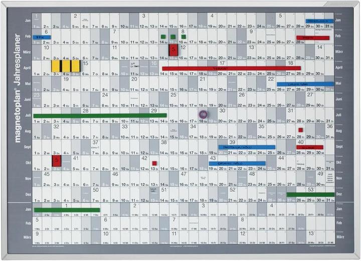 Magnetoplan Jahresplaner-Folie 2017 (90 x 60 cm)