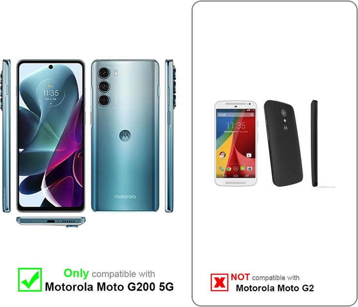 Actual product image Cadorabo Case Flip wie Invis (Motorola Moto G200 5G)