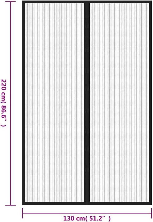 Produktbild vidaXL Fliegengitter-Türvorhang (130 x 220 cm)