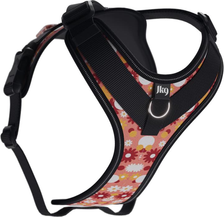 Produktbild Julius-K9 K9 Longwalk lightsele w/handle+trackerpocket,Pink flower,XL (XL, Hund, Allgemein)
