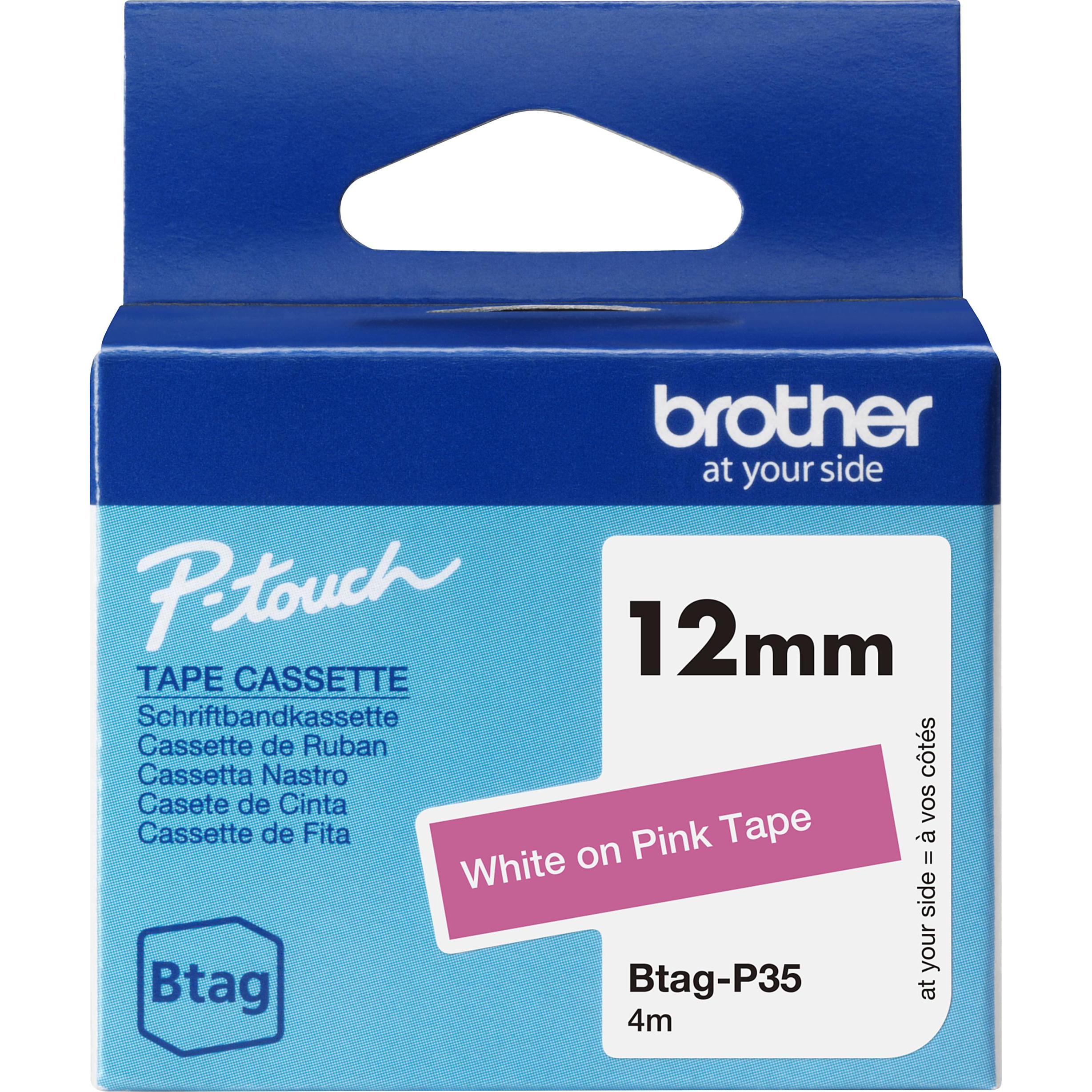 Brother, Nastro di marcatura, Btag (4.50 cm, Pink)
