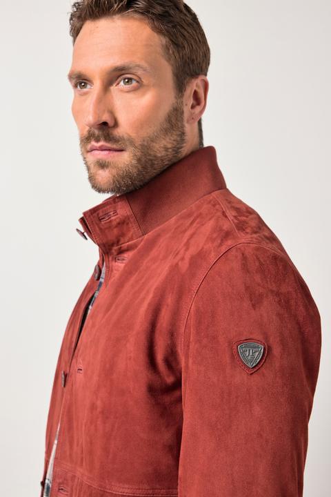 Produktbild JP1880 Lederjacke, Veloursleder, Stehkragen, Knopfleiste, bis 7 XL (XXL)
