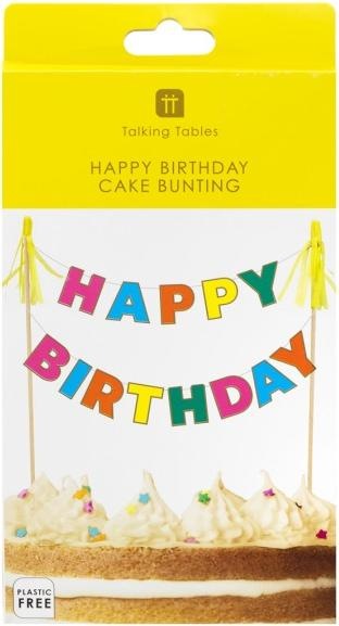 Produktbild TALKING TABLES Tortengirlande Happy Birthday Bunt