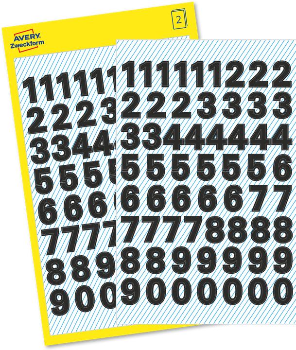 Produktbild Z-Design Zahlenetiketten Universal Medium