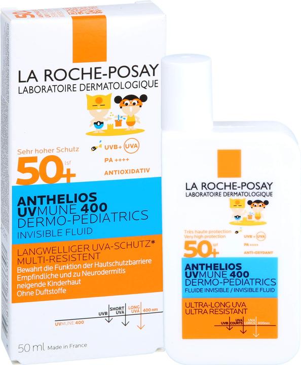 Actual product image La Roche Posay Kids Invisible Fluid UVMune (Sun lotion, SPF 50+, 50 ml, 73 g)