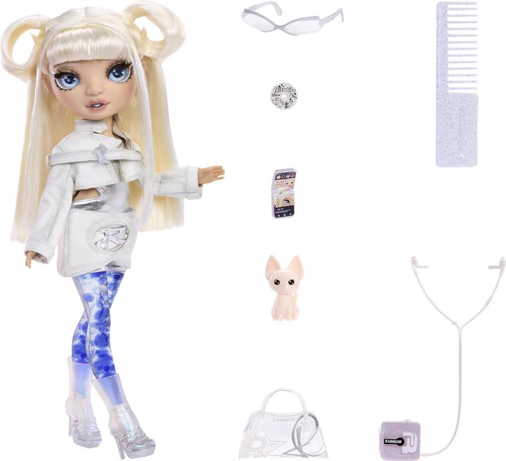Actual product image MGA Rainbow High Sparkle & Shine Doll- White