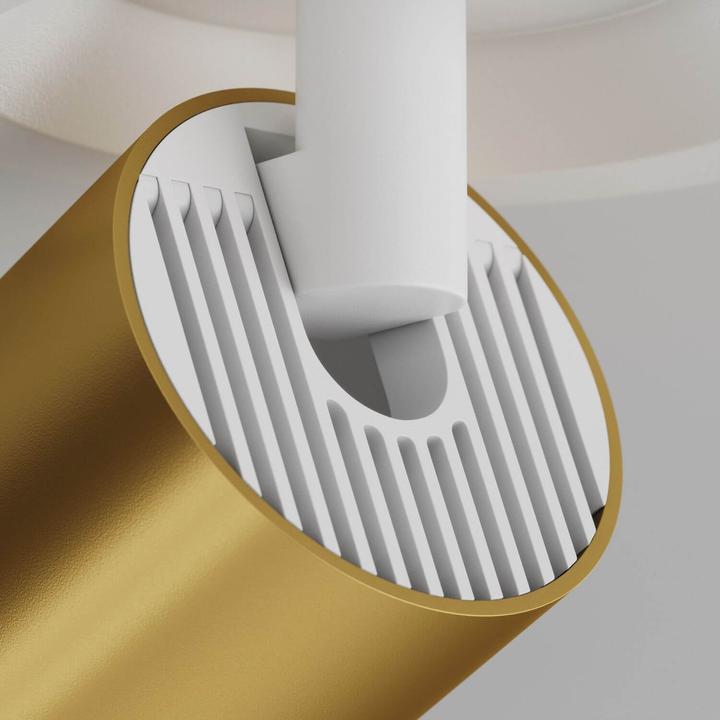 Actual product image Maytoni Focus S ceiling light, ceiling lamp GU10 12.3cm white / matt gold (GU10)