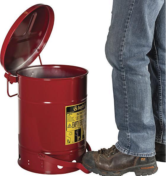 Immagine prodotto Justrite Contenitore di sicurezza per lo smaltimento in lamiera d'acciaio