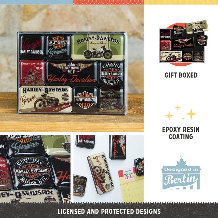 Produktbild Nostalgic-Art Merchandising Harley-davidson (9x)