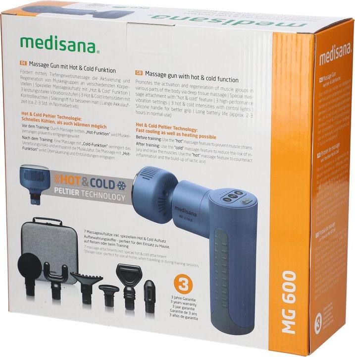 Produktbild Medisana MG 600 Hot & Cold Massagepistole (3 Stufen, 180 min)