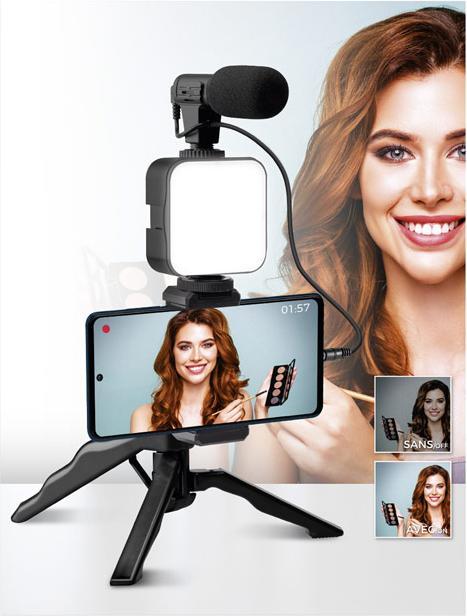 Image du produit Be Mix lumiere led trepied micro integre photo video