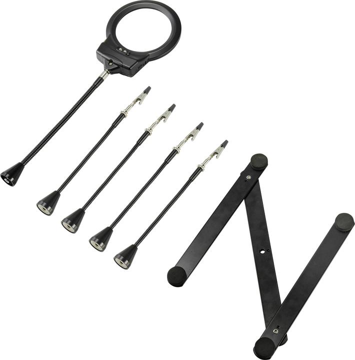 Actual product image Toolcraft Magnetic helping hand with magnifying glass (Third hand)