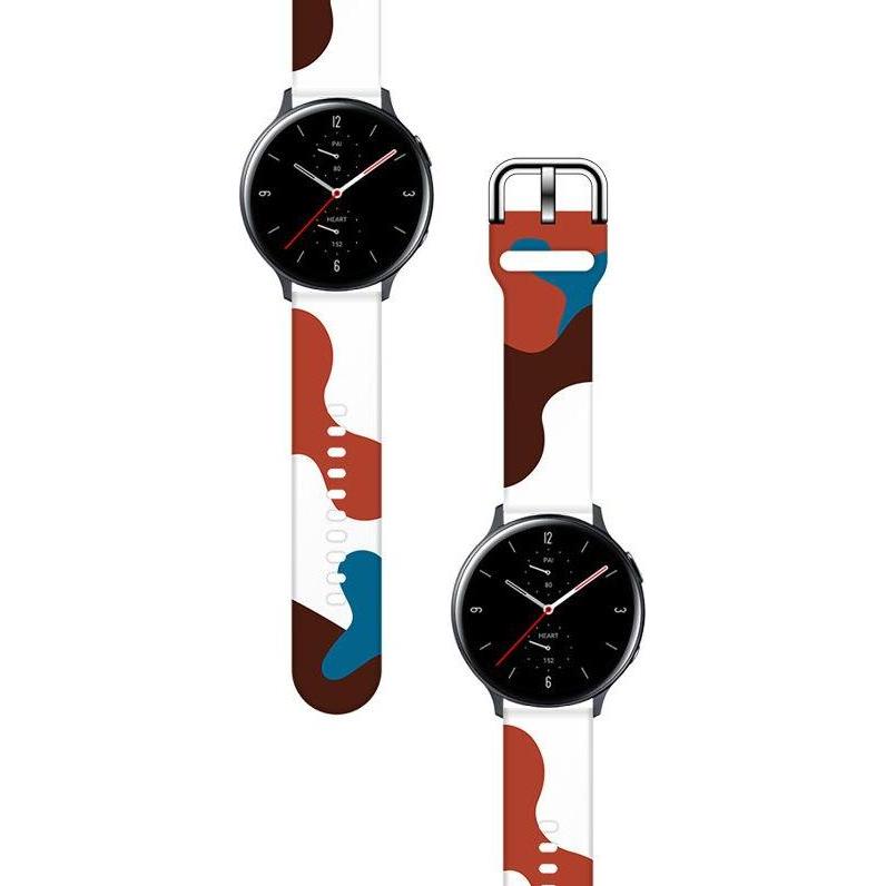 Thumbnail - Hurtel Strap Moro Band For Samsung Galaxy Watch 46mm Silicone Strap Watch Bracelet Pattern 8 (Silikon), Uhrenarmband, Me...