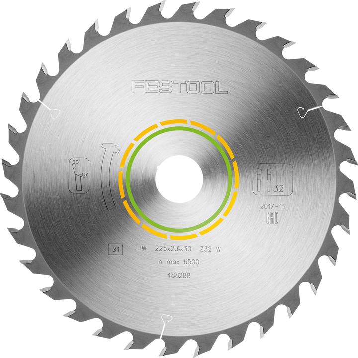Actual product image Festool Circular saw blade HW 225x2,6x30 W32