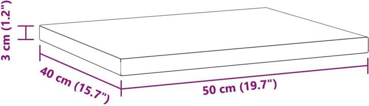 Image du produit vidaXL Étagères murales 2 pcs. Noble (50 x 40 x 3 cm)