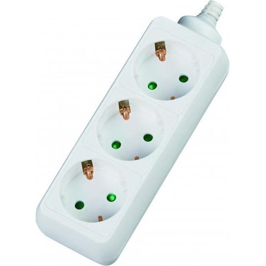 Thumbnail - Dexlan, Steckdosenleiste, Steckdosenleiste 3-fach, Anschlussleitung 3.0 m, weiss (3 x, CEE 7/3, 3 m)