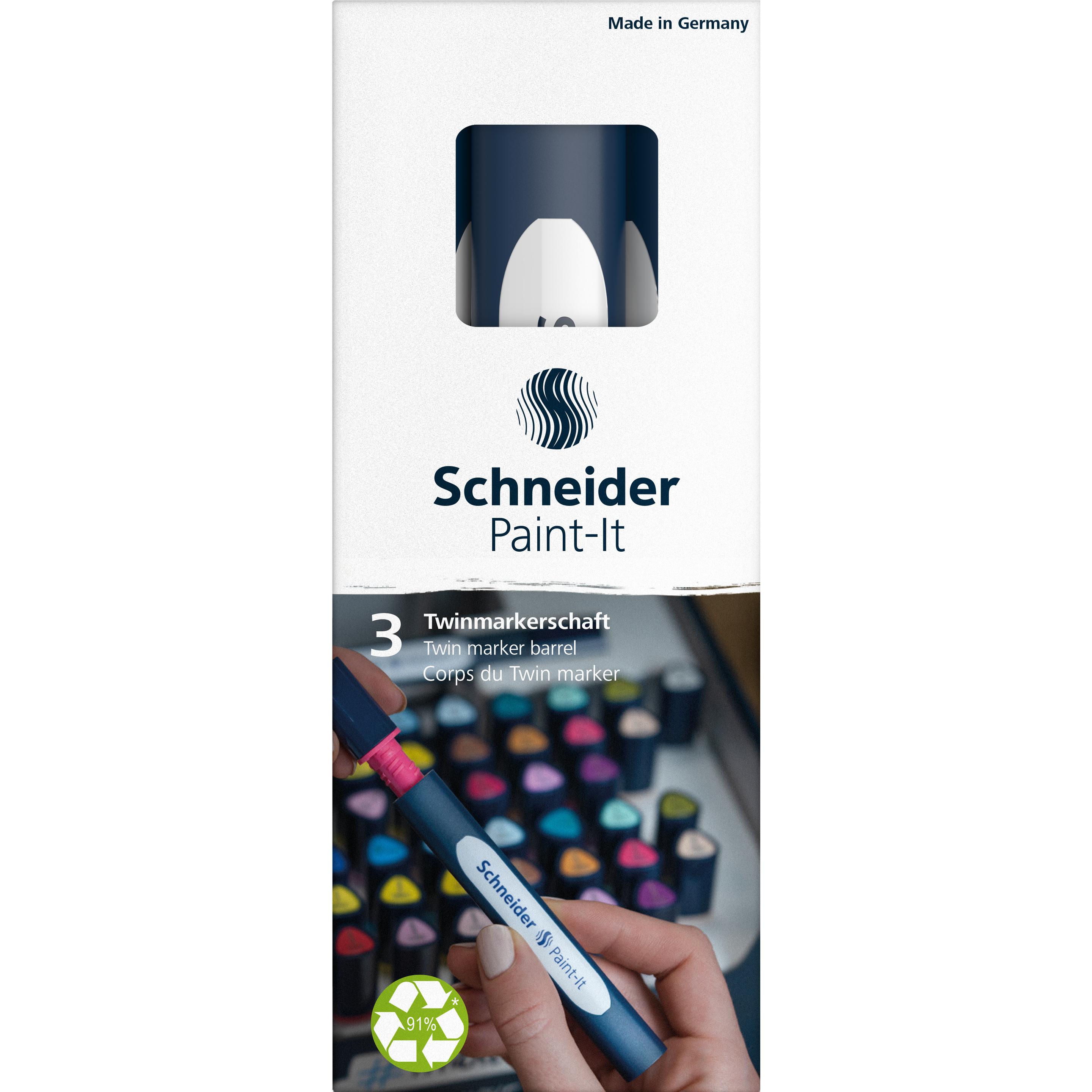 Schneider, Evidenziatori, Ricarica Paint-It 040 Corpo pennarello Twin (3 x)