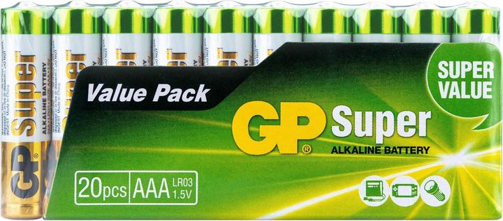 Produktbild GP Batteries AAA Micro Batterie GP Alkaline Super 1,5V 20 Stück (20 Stk., AAA)