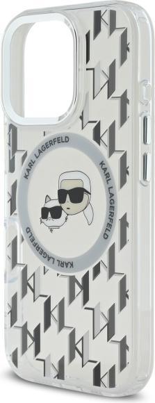 Actual product image Karl Lagerfeld KLHMP16LHMCKMHT iPhone 16 Pro 6.3" przezroczysty/transparent IML Monogram Karl&Choupe (Apple iPhone 16 Pro)