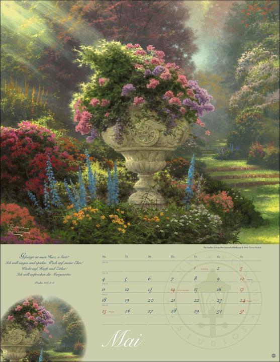 Actual product image Thomas Kinkade: Land im Licht Kalender 2026 (34 x 44 cm)