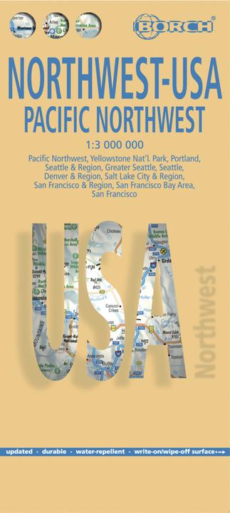 Produktbild Map Northwest-USA, Pacific Northwest.