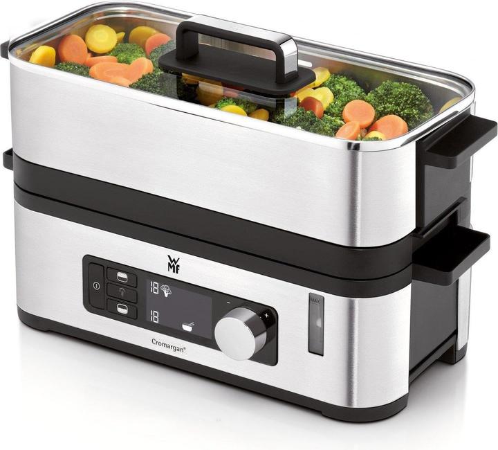Produktbild WMF KÜCHENminis Dampfgarer Multicooker 2 Garräume mit Dämpfeinsatz, Warmhaltefunktion und Glasdeckel