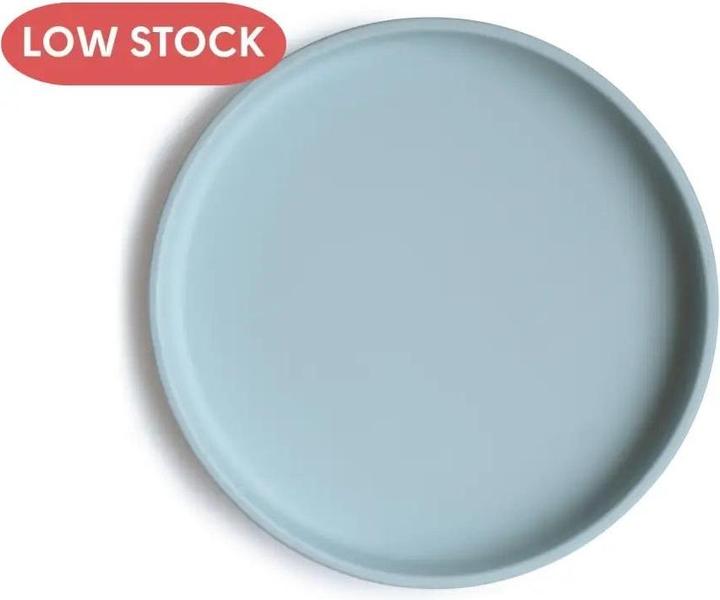 Actual product image Mushie Classic Silicone Plate Powder