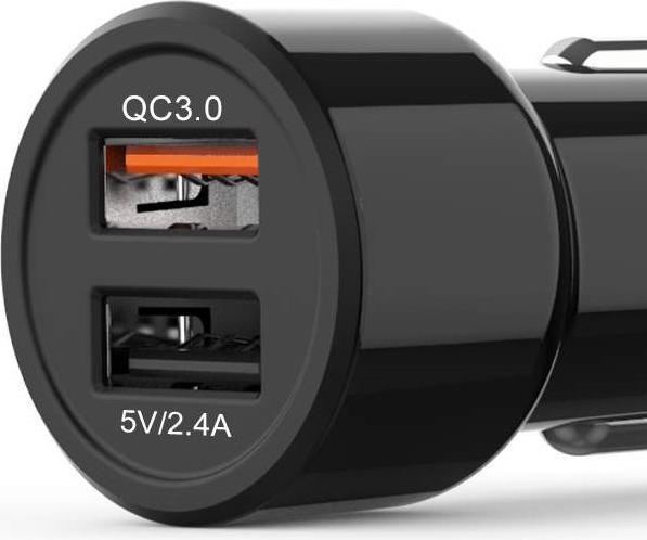 Produktbild PhoneLook 30W universal Doppel-USB Auto Zigarettenanzünder Ladegerät Quick Charge 3.0