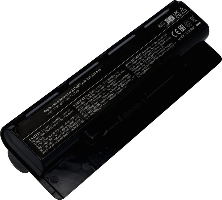 Produktbild AccuCell Akku Asus B53A, A31-N56, A32-N46, A32-N56, A33-N56 (6600 mAh)