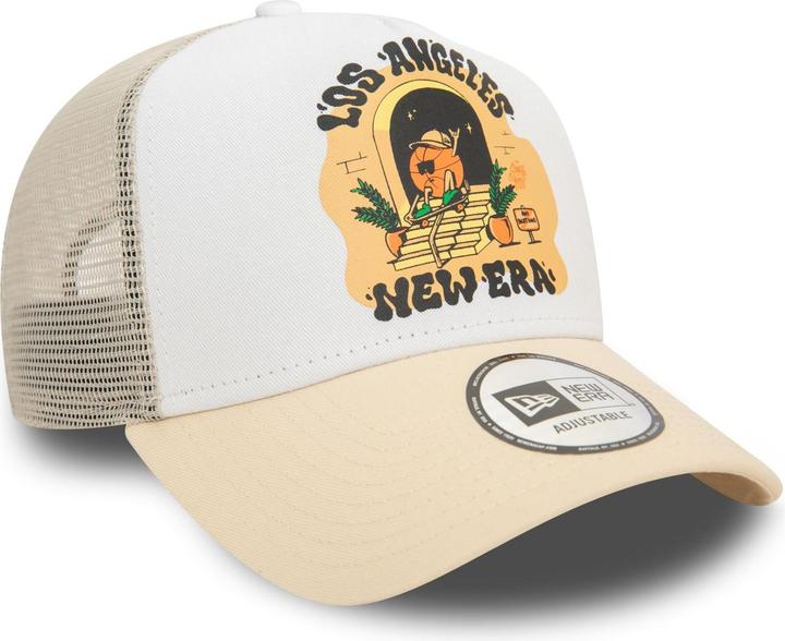 Produktbild New Era A-Frame Mesh Trucker Cap - GRAPHIC PRINT beige