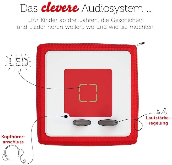 Actual product image Tonies Toniebox Starter Set Red (Creative Tone) (German)